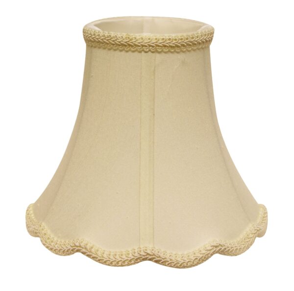 Ivory Monay Shantung Silk Bell Lamp shade 10"W Bottom