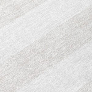8' X 10' Ivory Striped Washable Indoor Outdoor Area Rug