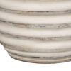 28" Cream Geometric Table Lamp With Cream Drum Shade