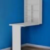 24" White Wall Mounted Writing Desk