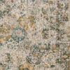 8' x 11' Blue and Green Abstract Non Skid Area Rug