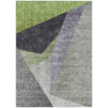 10' X 14' Sage Green And Charcoal Abstract Washable Indoor Outdoor Area Rug