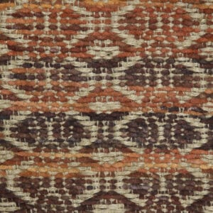 2' x 3' Brown and Red Geometric Flatweave Handmade Area Rug