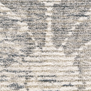 8' X 11' Ivory And Gray Abstract Hand Woven Area Rug