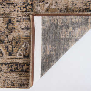9' X 13' Brown Oriental Non Skid Area Rug